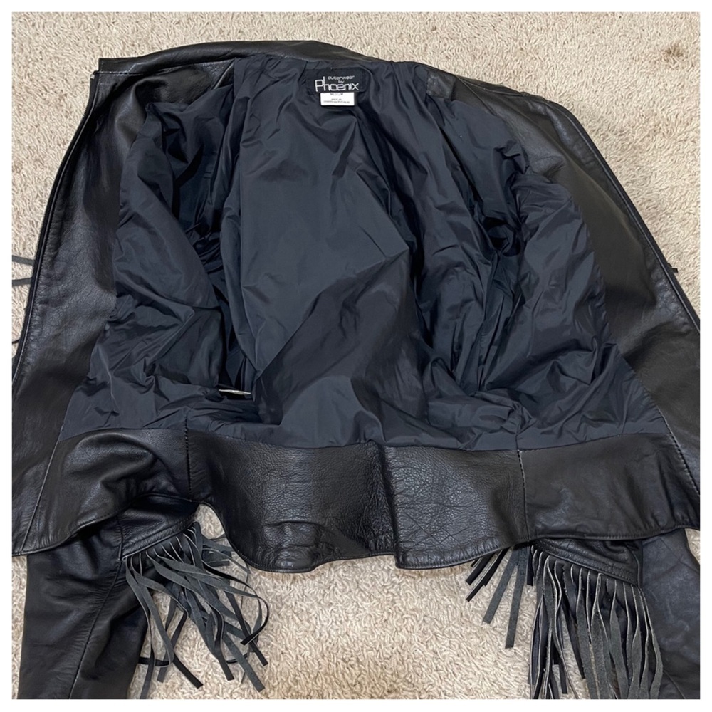 Vintage Phoenix fringe leather jacket - Picture 5 of 8